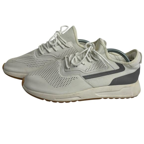 Zara Men's Classic White Sneakers with Gray Detail  EU Size 44, US Size 11 - Picture 6 of 13